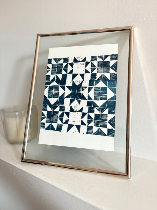 Quilted - 5x5 print on 5x7 paper