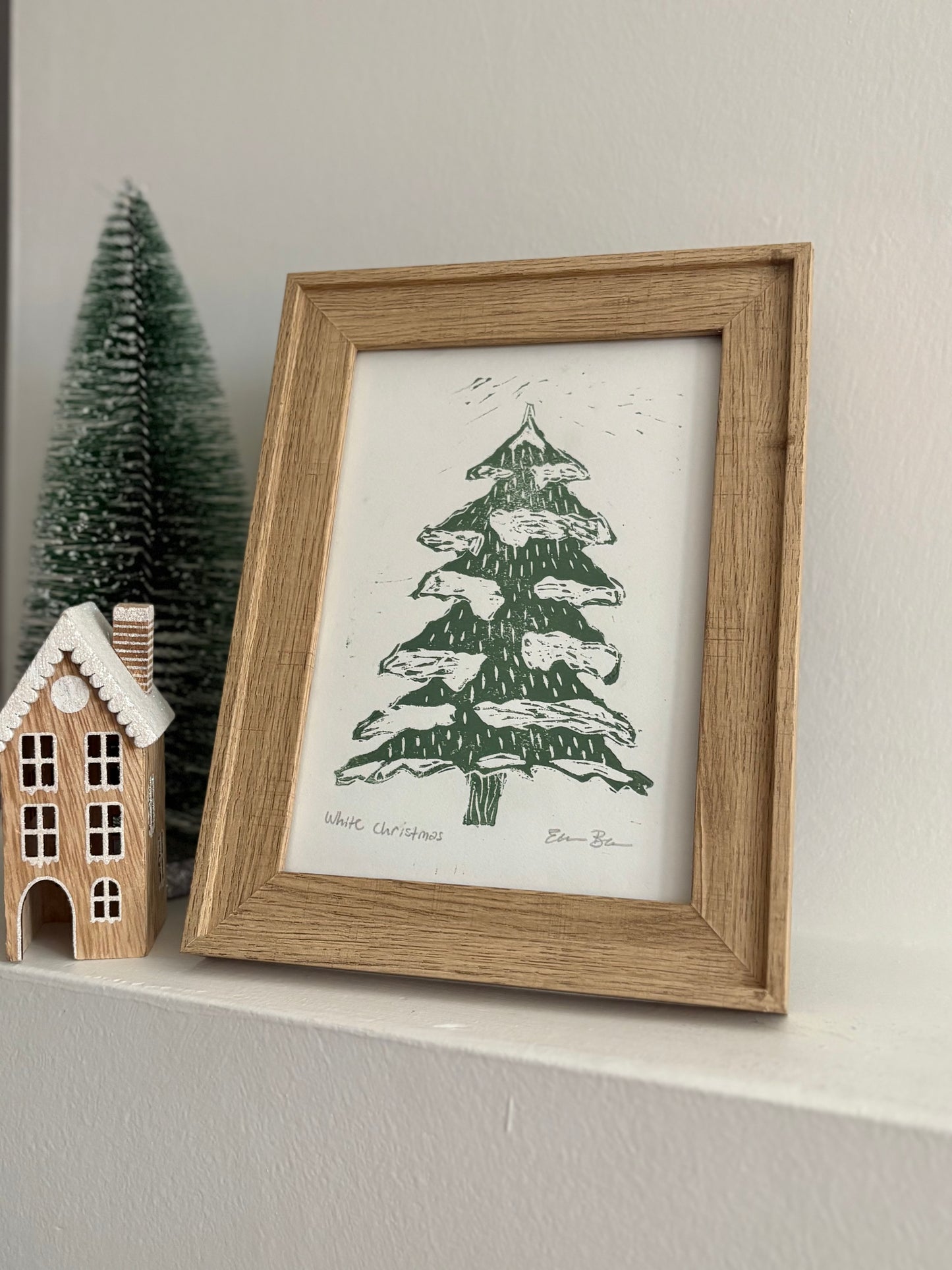 White Christmas 4x6 on 5x7 Paper