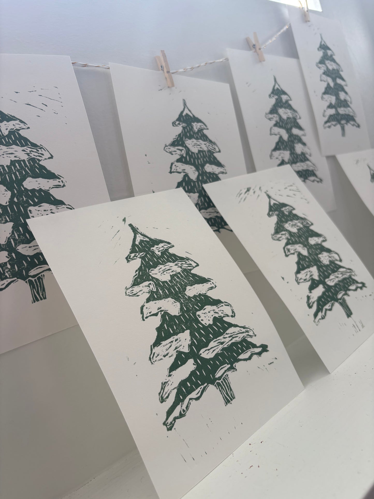 White Christmas 4x6 on 5x7 Paper