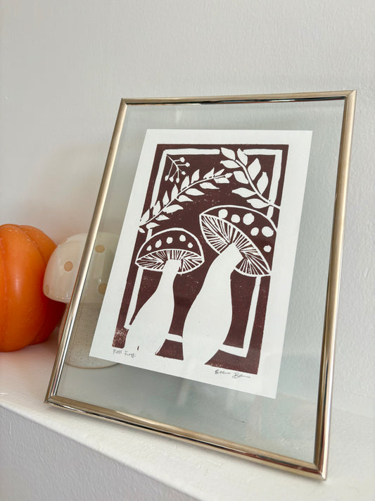 Fall Fungi - 4x6 print on 5x7 paper