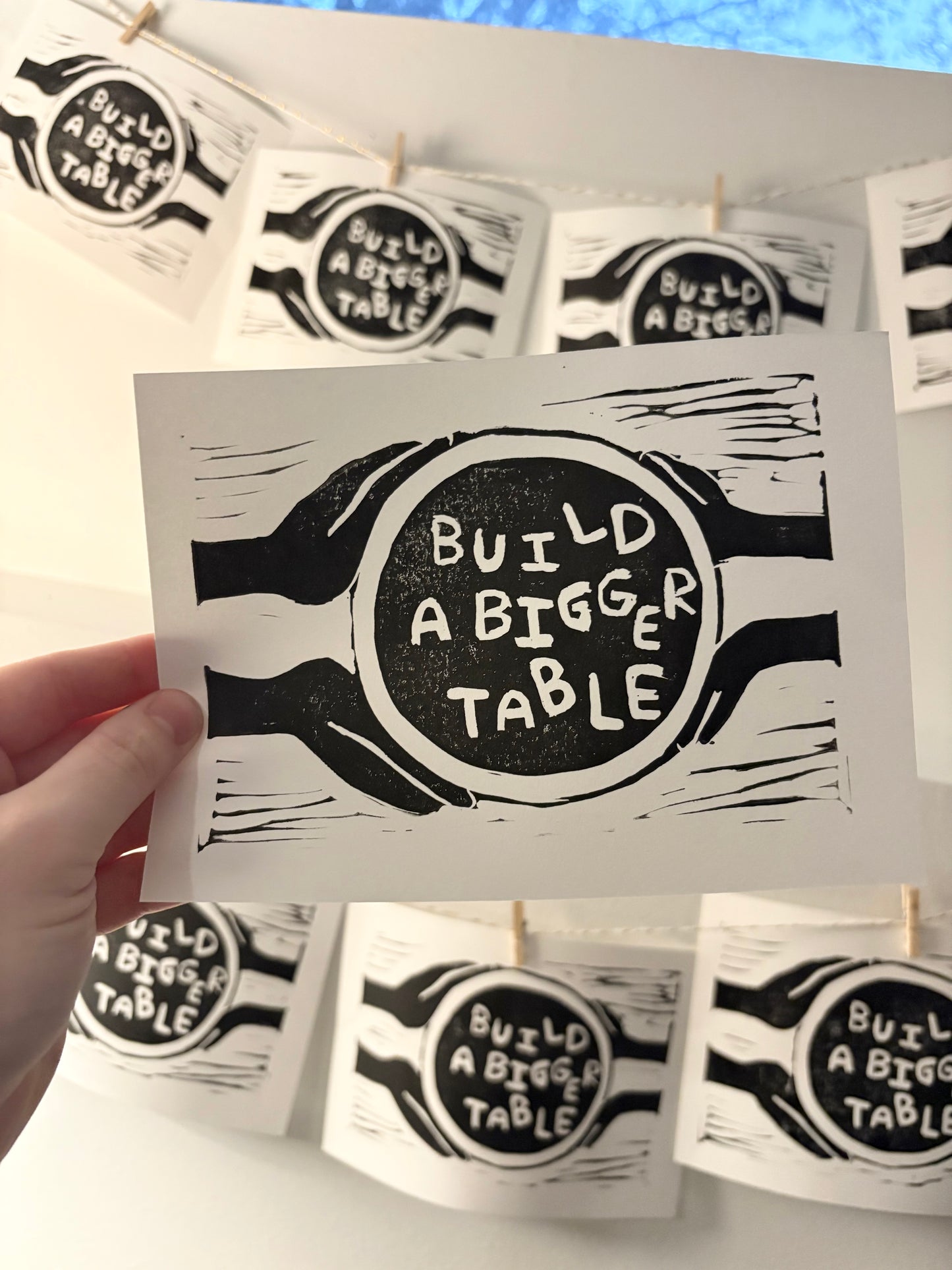 Bigger Table - 4x6 print on 5x7 paper (100% of Proceeds Donated to Harvesters)